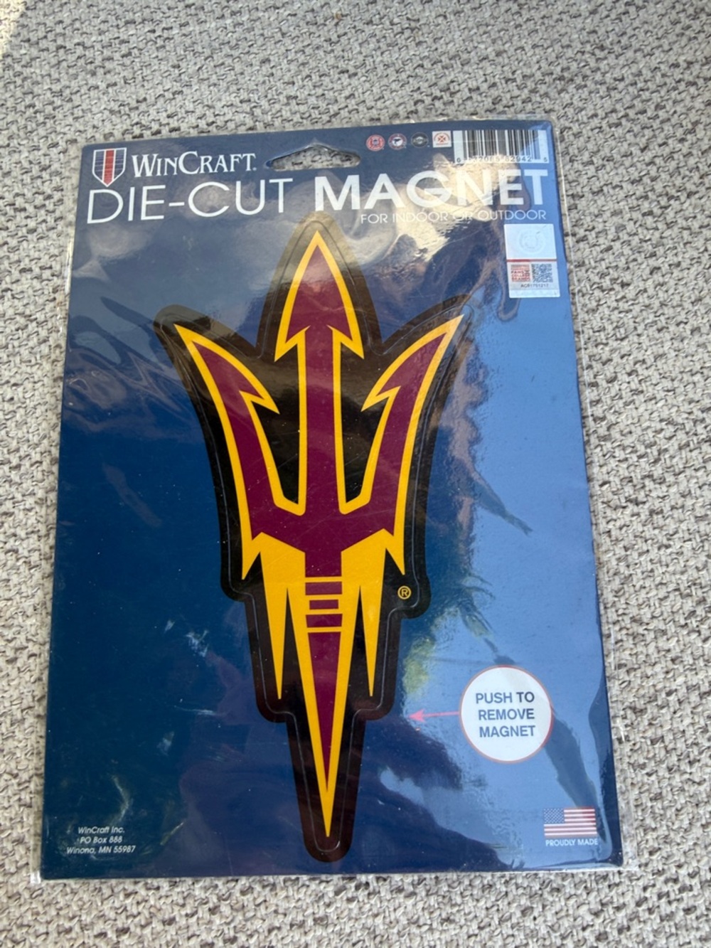 NEW Wincraft Arizona State University (ASU) Die-Cut Magnet - go Sun Devils! - Picture 4 of 11